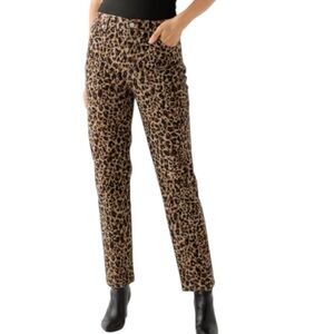 Gloria Vanderbilt  Leopard Print Amanda Jeans NWT
